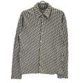 Dior 20 Brown Oblique Cotton Total Pattern Shirt