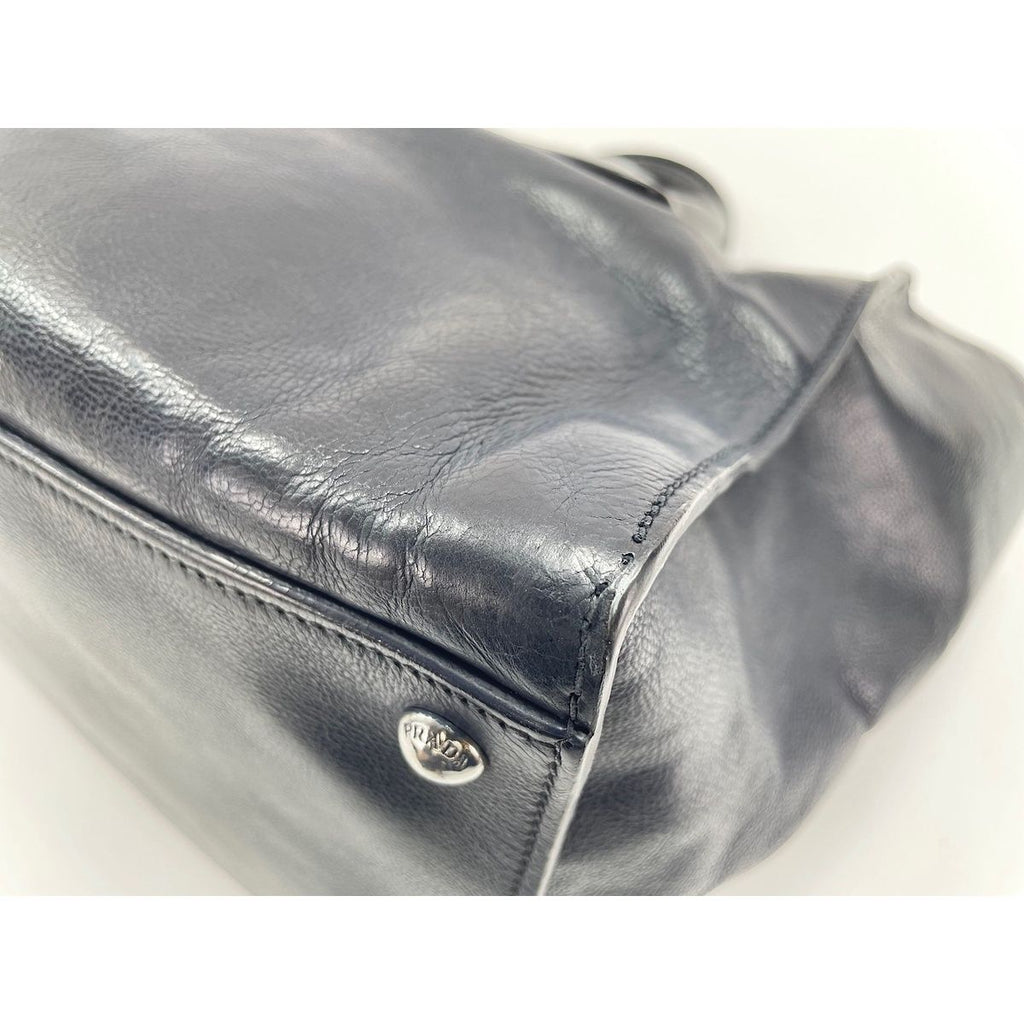 Prada Shoulder Bag Navy — view 7