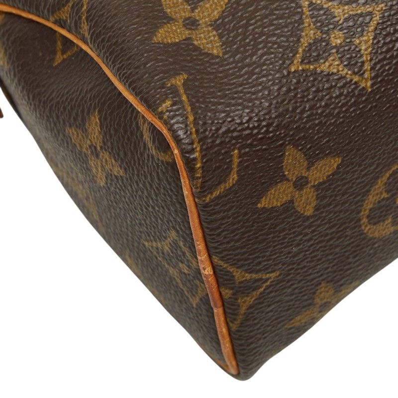 Louis Vuitton Monogram Mini Speedy 2-Way Shoulder Bag Brown Leather — view 5
