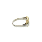 Hermes Chaine D'ancre 925 Sterling Silver 750 Gold Vintage Cursiv Ring — view 4