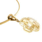 Louis Vuitton Collier Alla Folie Monogram Flower Motif Metal Gold Choker — view 3