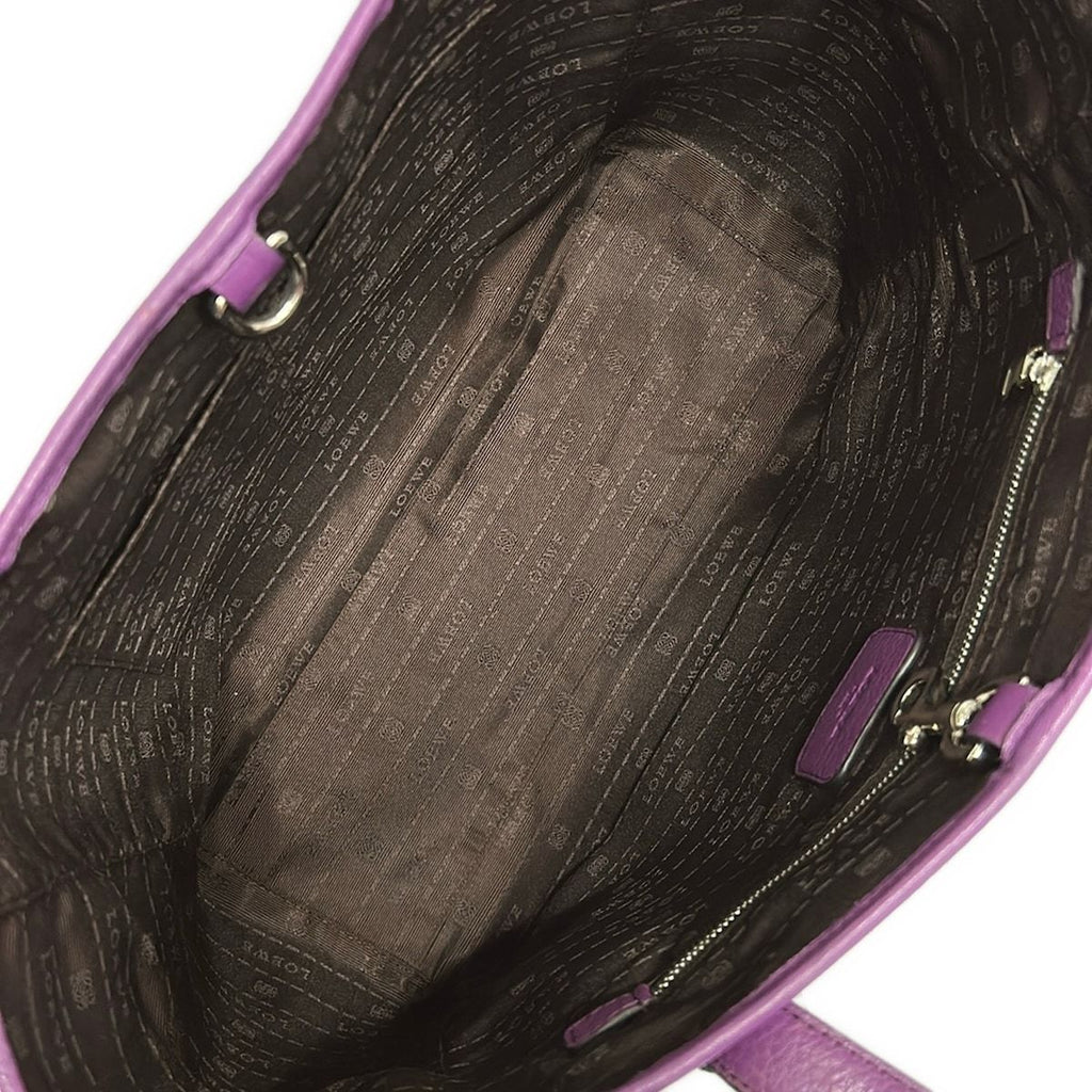 Loewe Tote Heritage Purple Leather — view 7