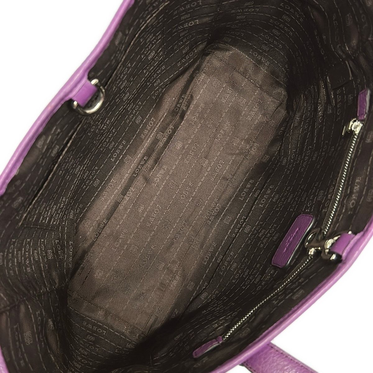 Loewe Tote Heritage Purple Leather — view 7