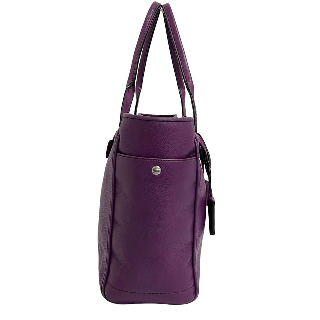 Loewe Tote Heritage Purple Leather — view 4
