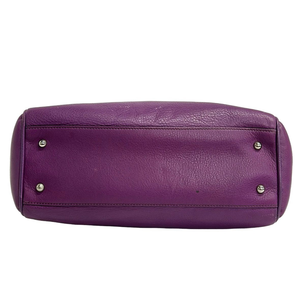 Loewe Tote Heritage Purple Leather — view 5
