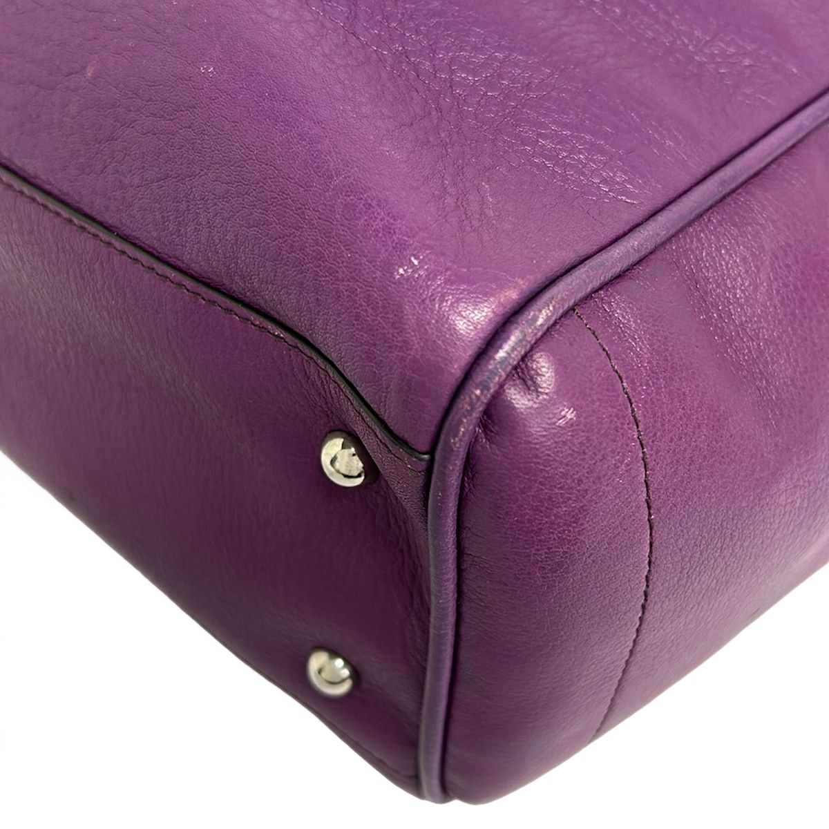 Loewe Tote Heritage Purple Leather — view 6