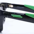 Bottega Veneta Sunglasses Made in Japan Acetate Rubber Black Green 53 Eyewear — view 7