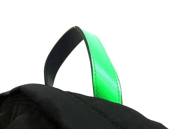 Prada Backpack Tessuto Black Green Nylon — view 2