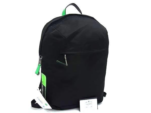 Prada Backpack Tessuto Black Green Nylon