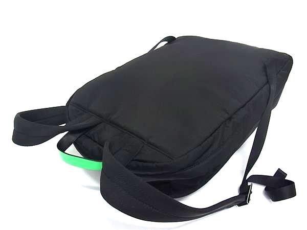 Prada Backpack Tessuto Black Green Nylon — view 3