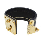 Louis Vuitton Bracelet Suhali Leather Sellul Noir Black Big Presence — view 4