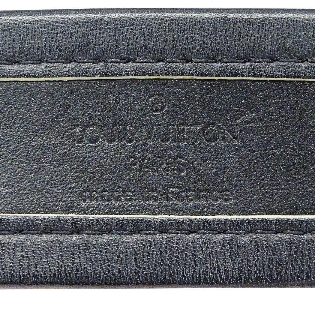 Louis Vuitton Bracelet Suhali Leather Sellul Noir Black Big Presence — view 7