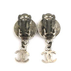 Chanel Earrings Medallion Silver — view 5