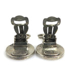 Chanel Earrings Medallion Silver — view 6