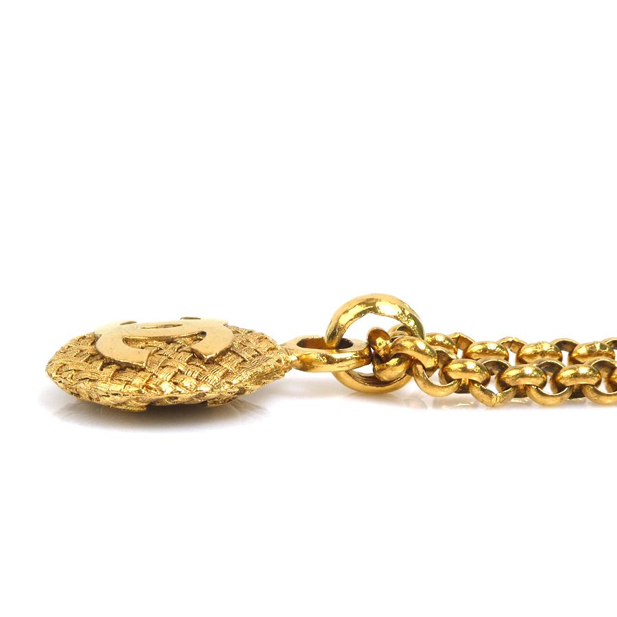 Chanel Necklace CC Logo — view 3