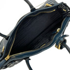 Prada Shoulder Bag Boni Dark Navy Leather — view 7