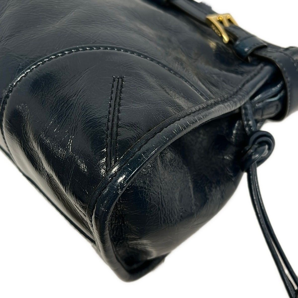 Prada Shoulder Bag Boni Dark Navy Leather — view 6