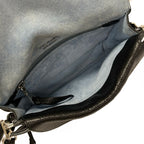 Prada Shoulder Bag Etiquette Black Studs Leather — view 7