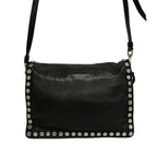 Prada Shoulder Bag Etiquette Black Studs Leather — view 3