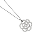 Chanel Camellia White Gold Diamond Necklace