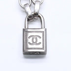 Chanel Necklace Silver Chain CC Logo Metal — view 3