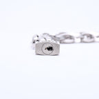 Chanel Necklace Silver Chain CC Logo Metal — view 8