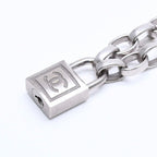Chanel Necklace Silver Chain CC Logo Metal — view 4