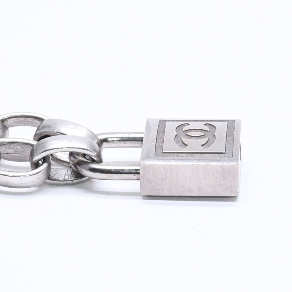 Chanel Necklace Silver Chain CC Logo Metal — view 6