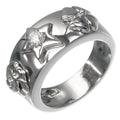 Chanel Three Symbol White Gold Diamond Ring