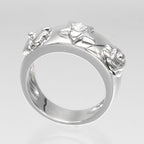 Chanel Three Symbol White Gold Diamond Ring — view 3