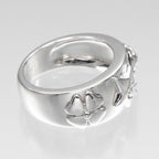 Chanel Three Symbol White Gold Diamond Ring — view 7