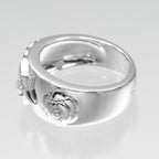Chanel Three Symbol White Gold Diamond Ring — view 8