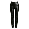 Fendi Pants Leather Black 44
