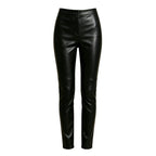 Fendi Pants Leather Black 44
