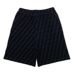Fendi Shorts FF Motif 46 Cotton Velour Logo Black — view 2
