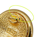Chanel Earrings Gold Large CC Logo Presence 93 — view 8