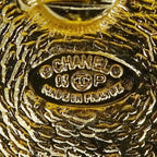 Chanel Earrings Gold Large CC Logo Presence 93 — view 4