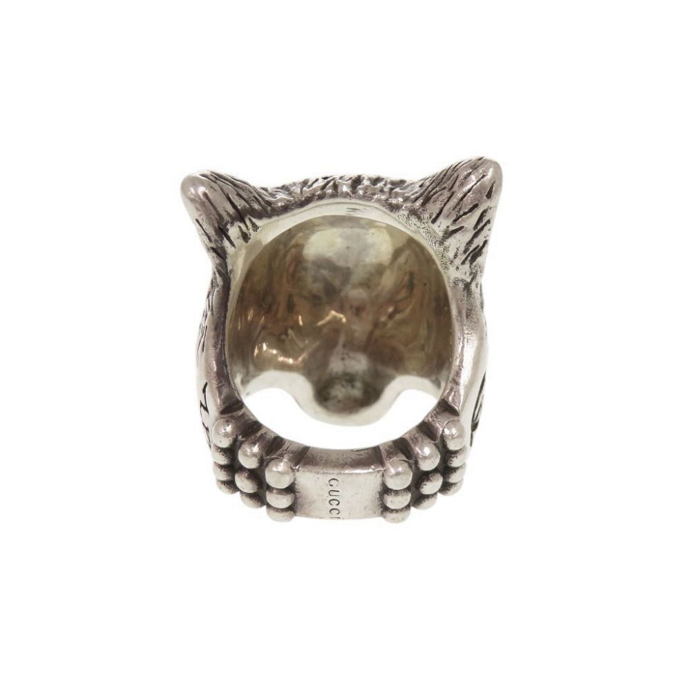 Gucci Anger Forest Wolf Head 925 Sterling Silver Ring — view 4