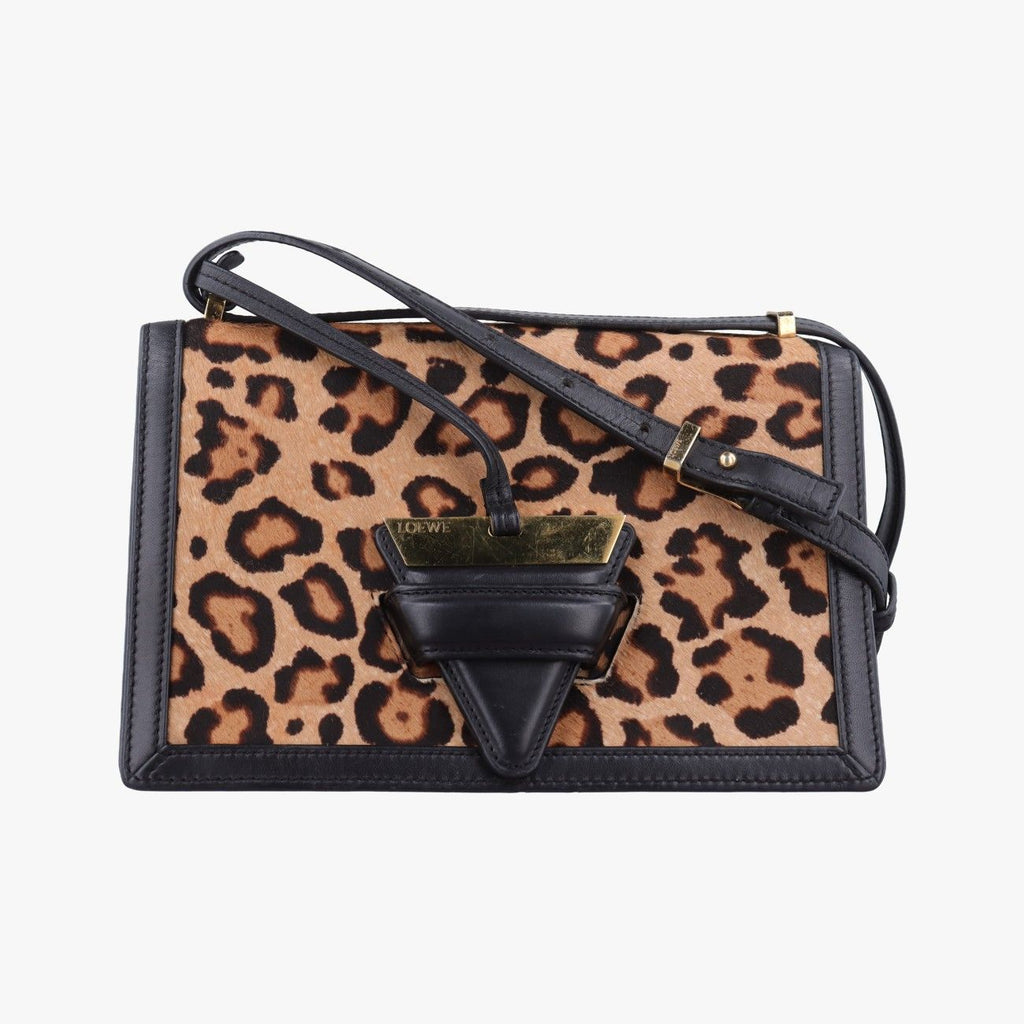 Loewe Barcelona Brown Calf Hair Shoulder