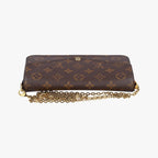 Louis Vuitton Pochette Felicie Monogram Brown Canvas Shoulder — view 8