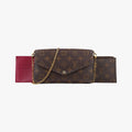 Louis Vuitton Pochette Felicie Monogram Brown Canvas Shoulder
