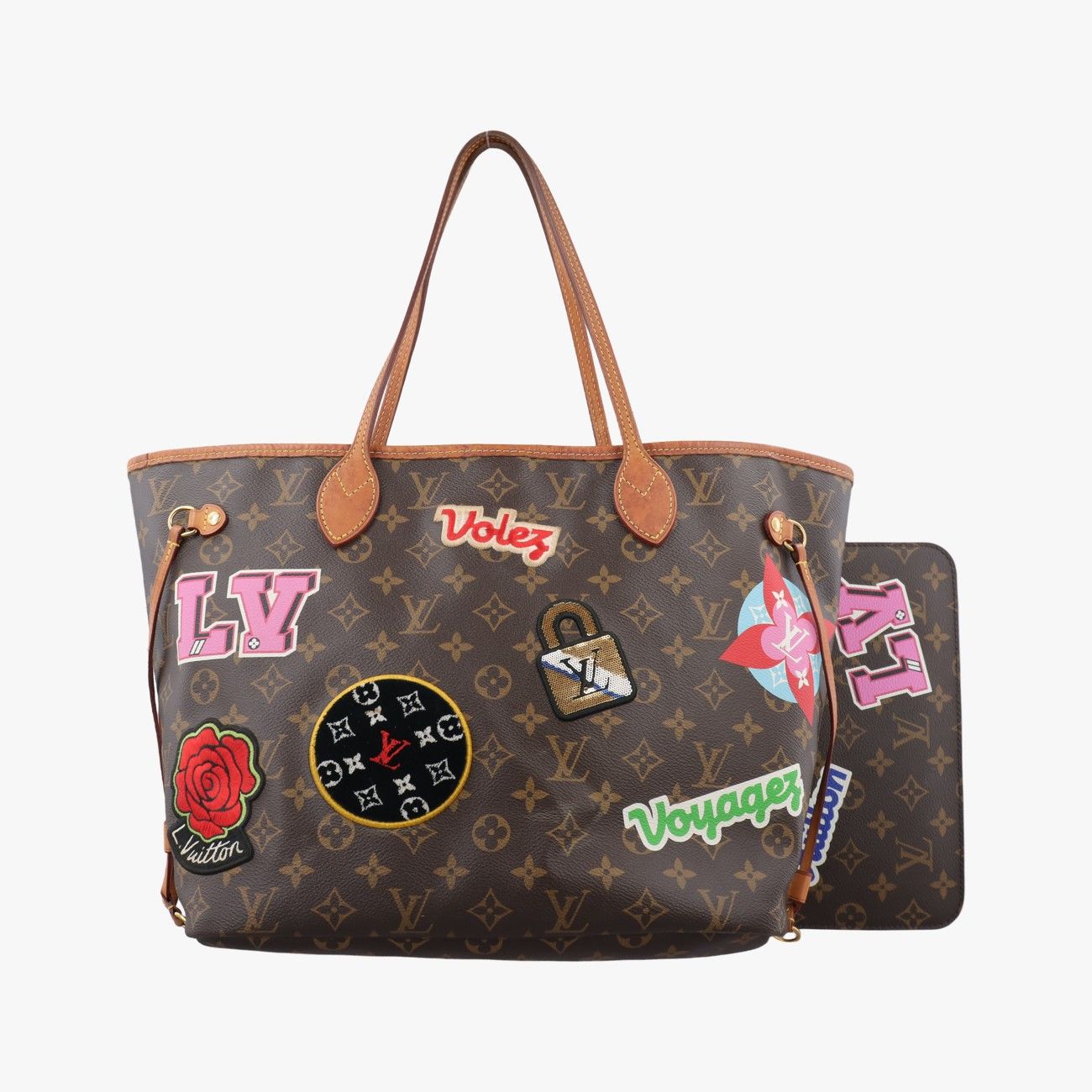 Louis Vuitton Neverfull MM Monogram Brown Multi Canvas