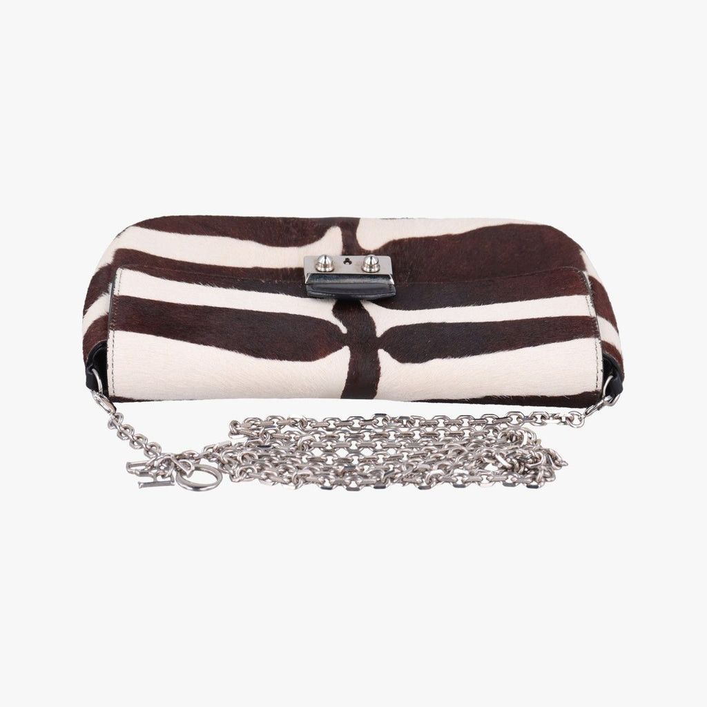 Dior Promenade Zebra Pattern Calf Hair Shoulder — view 8