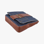 Dior Street Chic Brown Blue Canvas Leather Shoulder — view 4