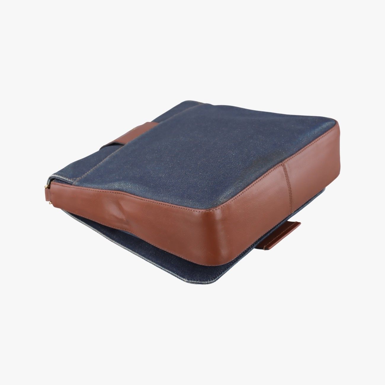 Dior Street Chic Brown Blue Canvas Leather Shoulder — view 7