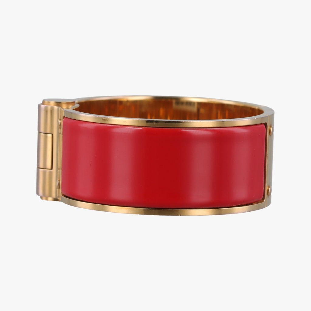 Hermes Clic Clac Red Gold Bracelet — view 3