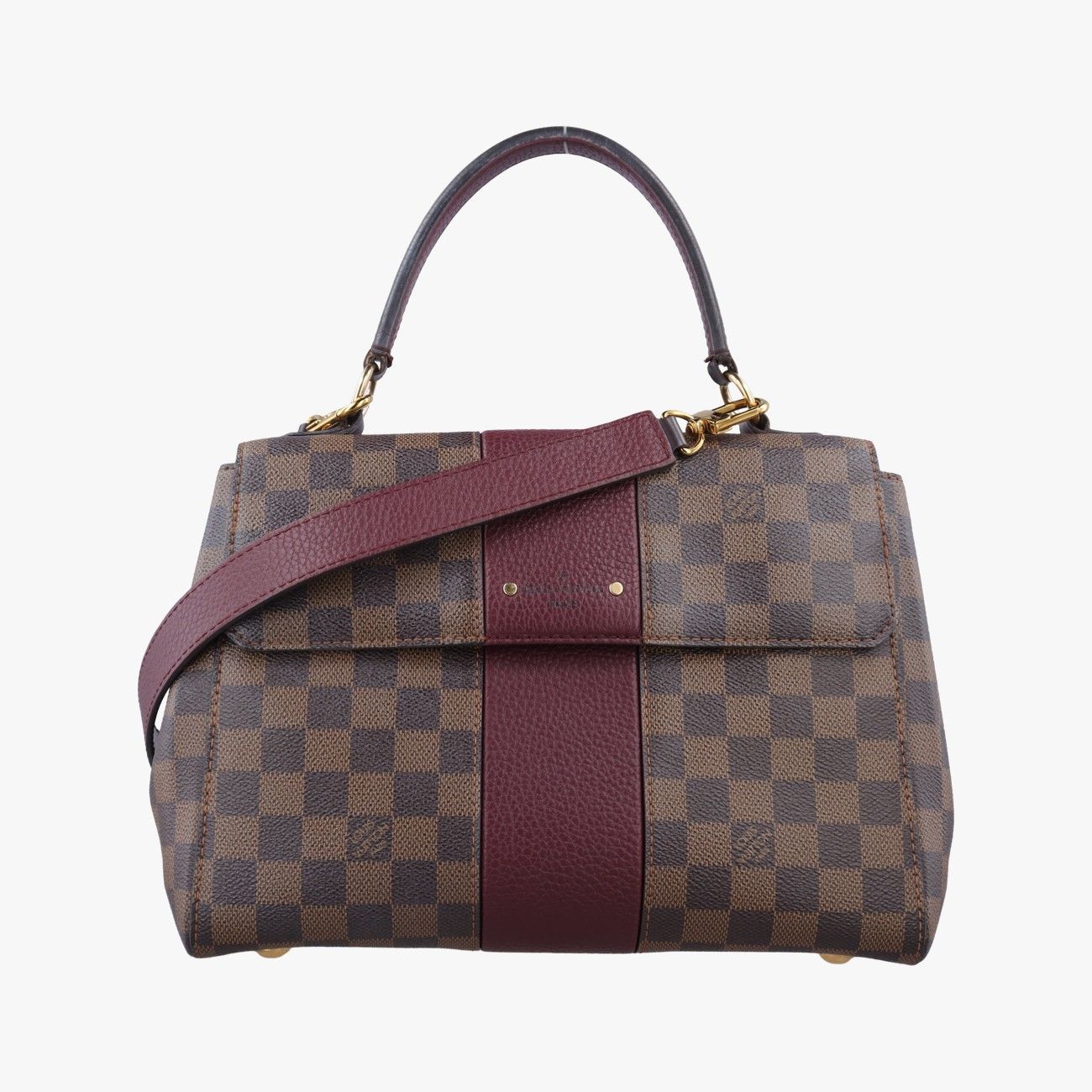 Louis Vuitton Bond Street Ebene Bordeaux Damier Canvas Taurillon Leather