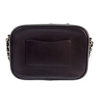 Chanel CC Logo Chain Shoulder Camera Bag Lambskin Black Gold — view 2