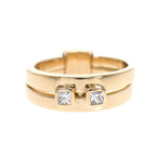 Hermes Double Strand Vintage Ring 18k Diamond 50 — view 2