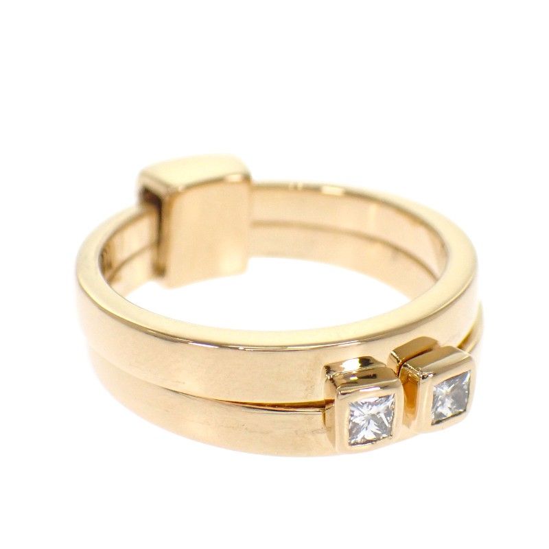 Hermes Double Strand Vintage Ring 18k Diamond 50 — view 5